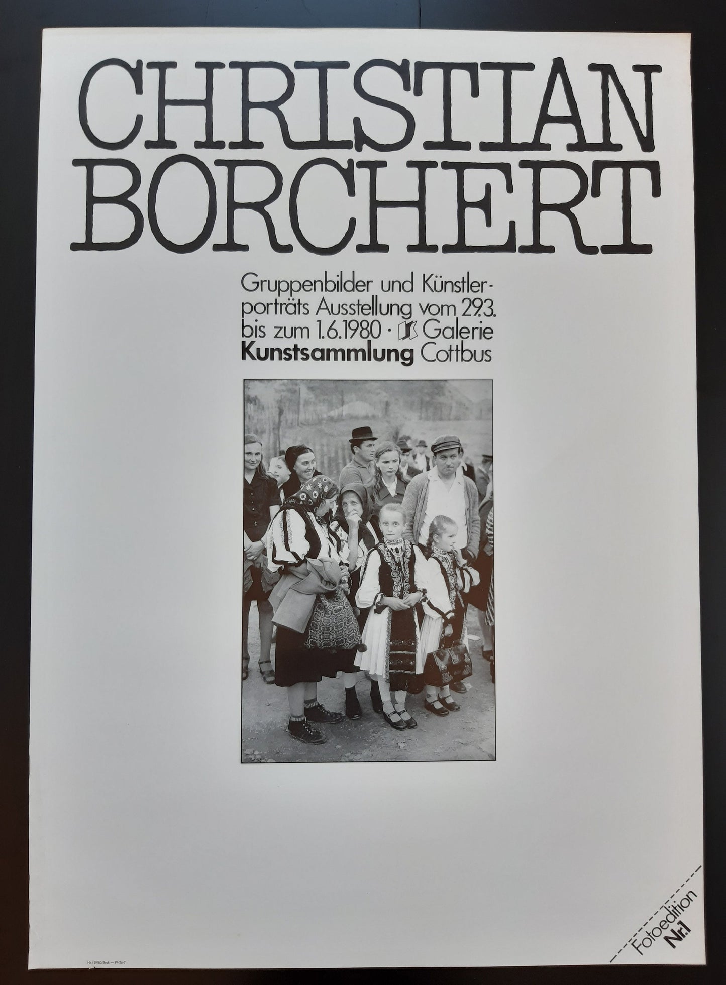 Christian Borchert photo art exhibition poster - 24.0"×33.9" (61×86cm)