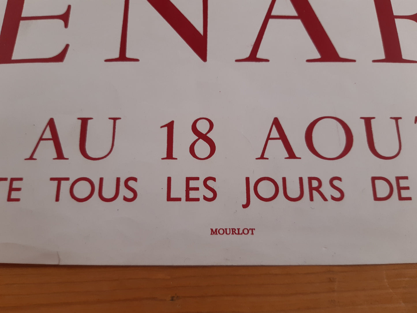 Claude Venard original art poster - 20.2"×29.9" (51.2×76cm)