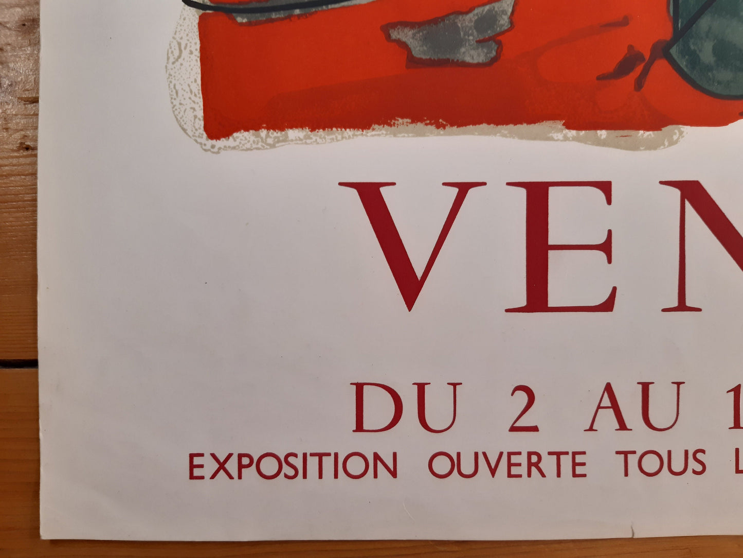Claude Venard original art poster - 20.2"×29.9" (51.2×76cm)