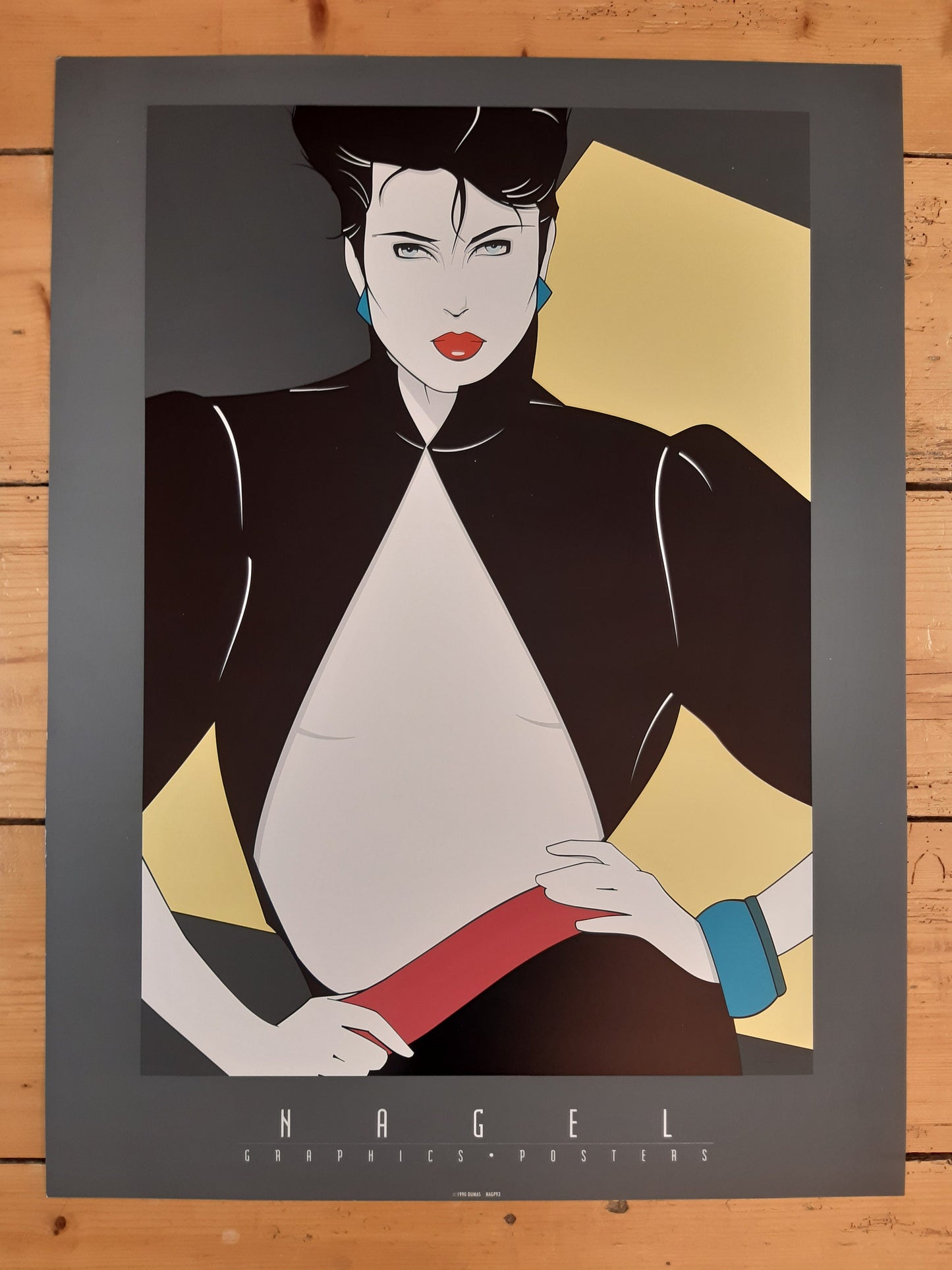 Patrick Nagel original art poster - 17.9"×24.0" (45.5×61cm)