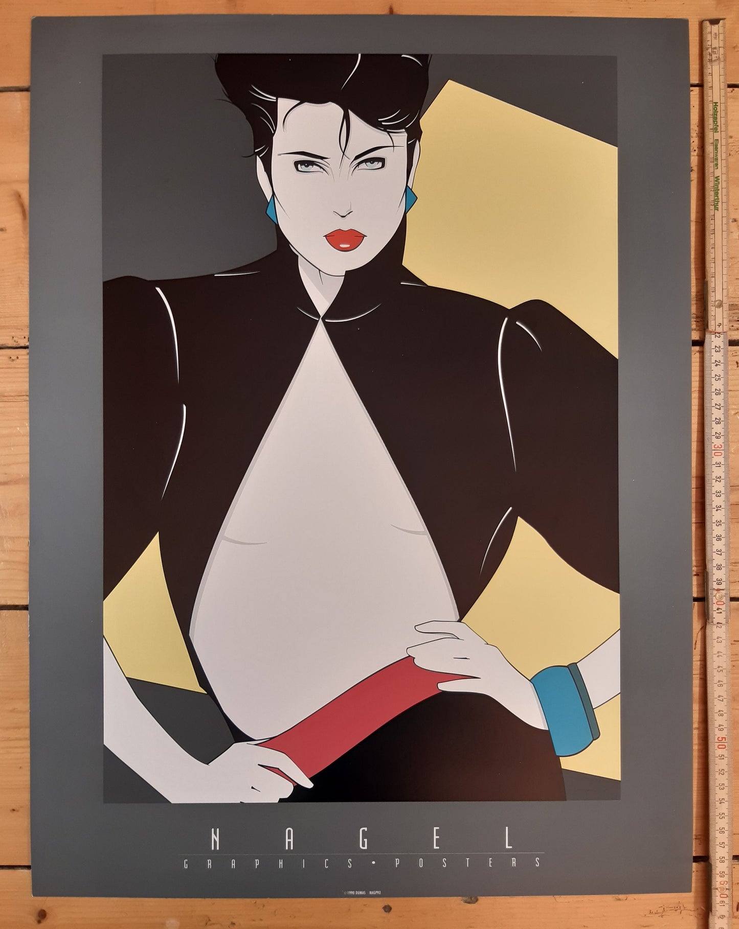 Patrick Nagel original art poster - 17.9"×24.0" (45.5×61cm)