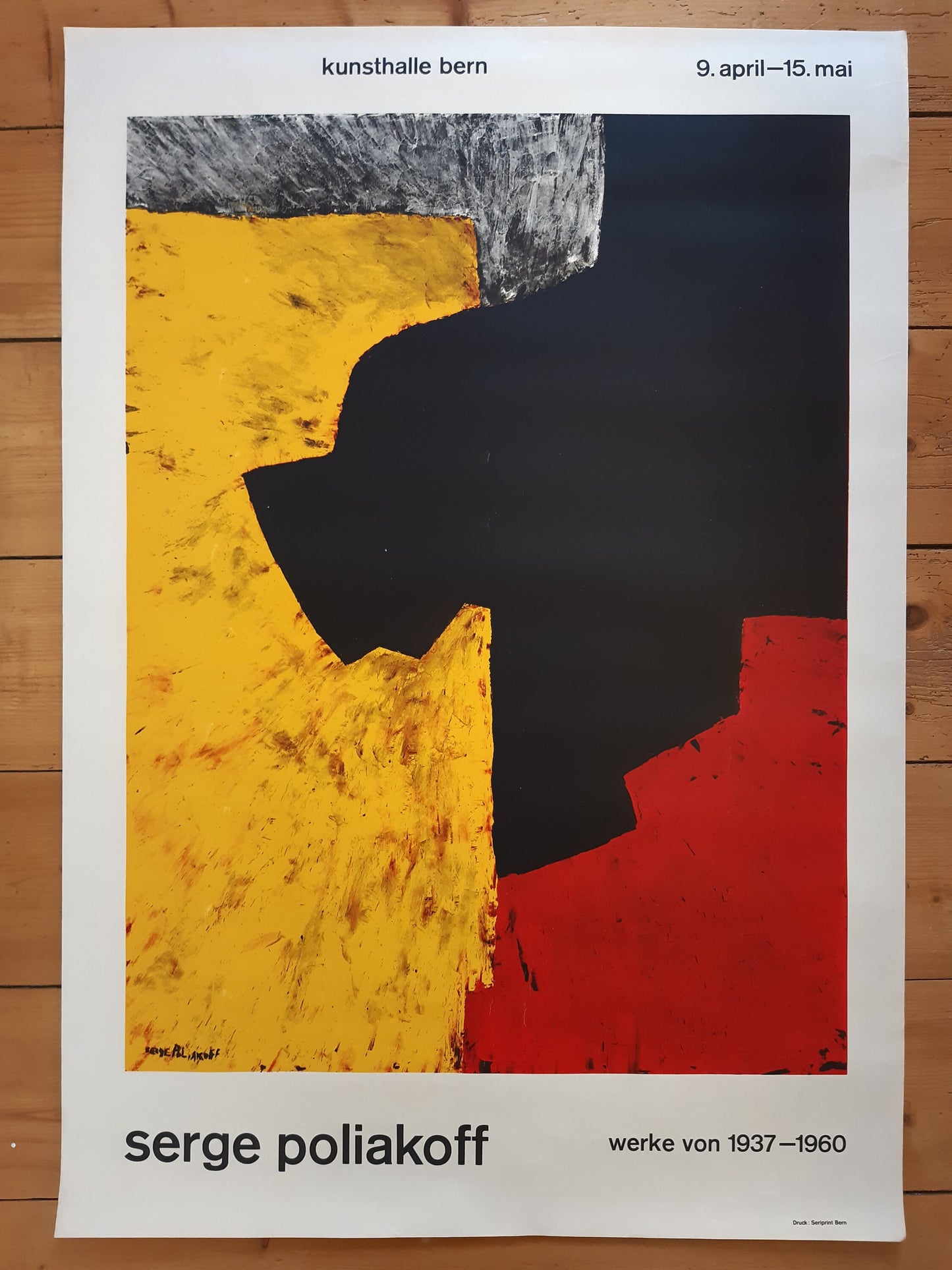 Serge Poliakoff original art poster - 27.6"×39.4" (70×100cm)