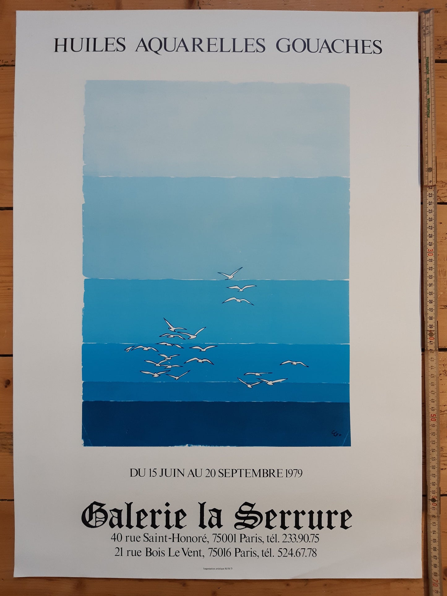 Galerie la Serrure original art poster - 19.7"×27.6" (50×70cm)