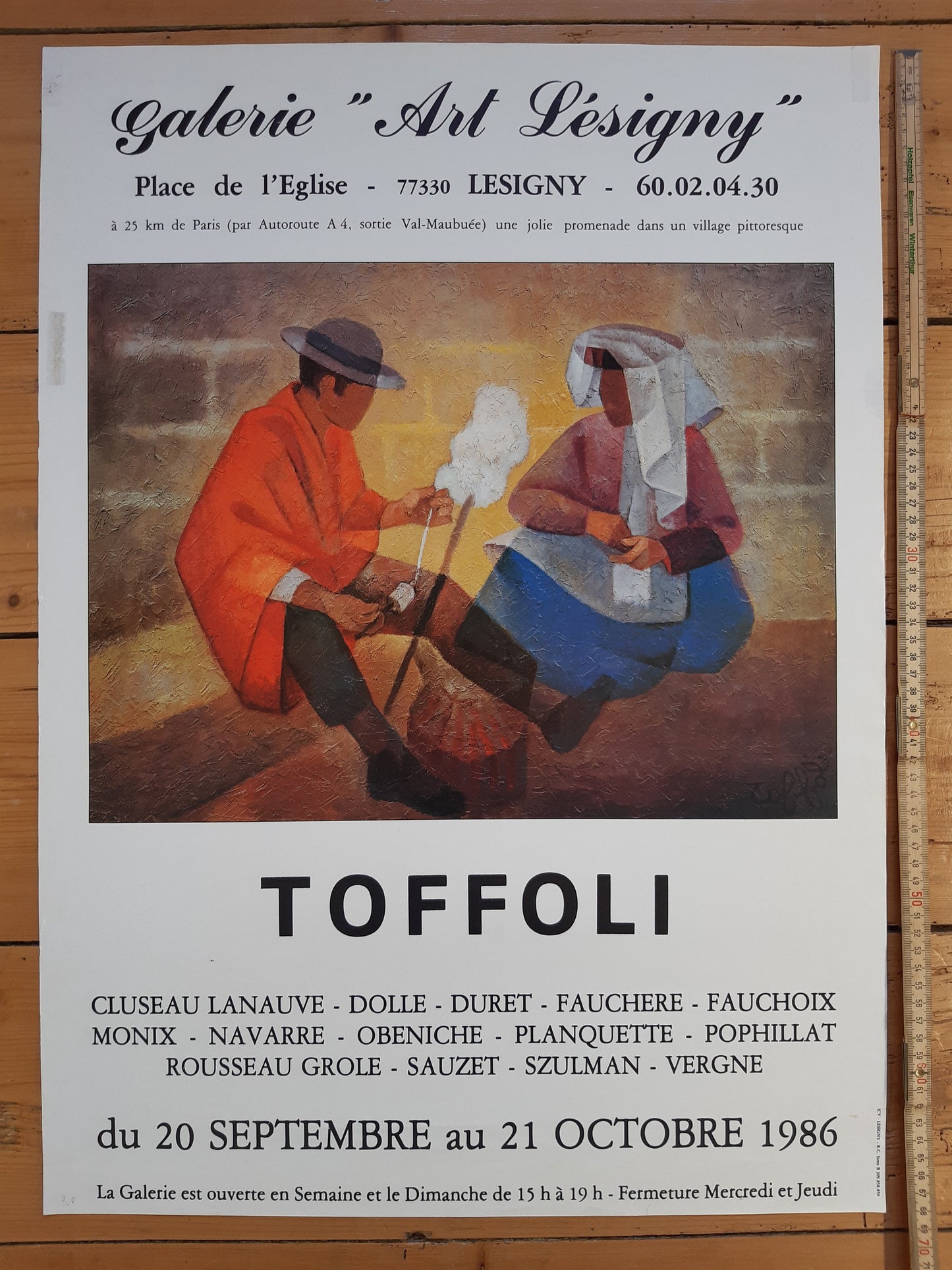 Louis Toffoli original art poster - 19.6"×27.2" (49.9×69cm)