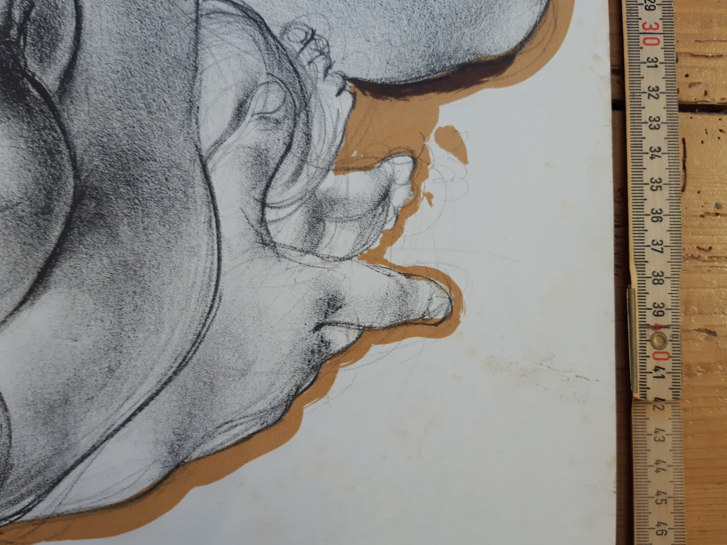 Hans Erni original art exhibition poster - 18.7"×25.6" (47.5×65cm)
