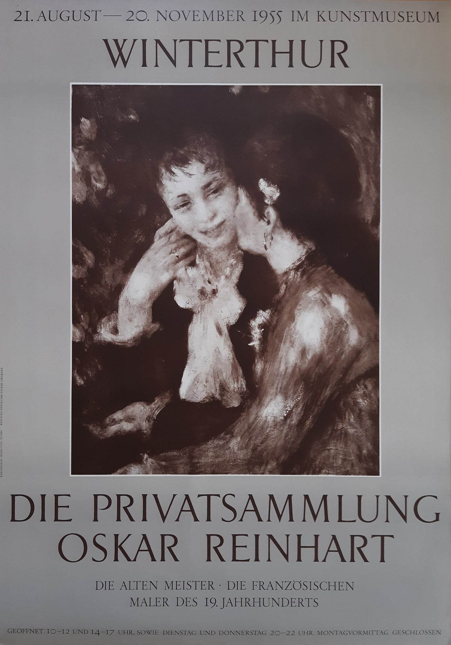 Renoir original museum poster - 35.6"×50.4" (90.3×128cm)