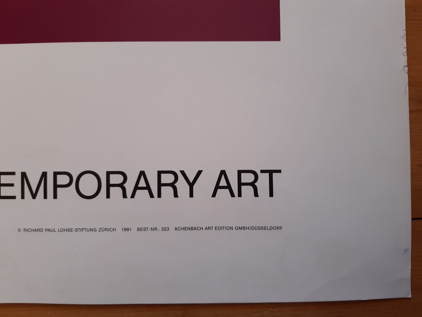 Richard Paul Lohse art exhibition poster - 37.8"×40.9" (96×104cm)