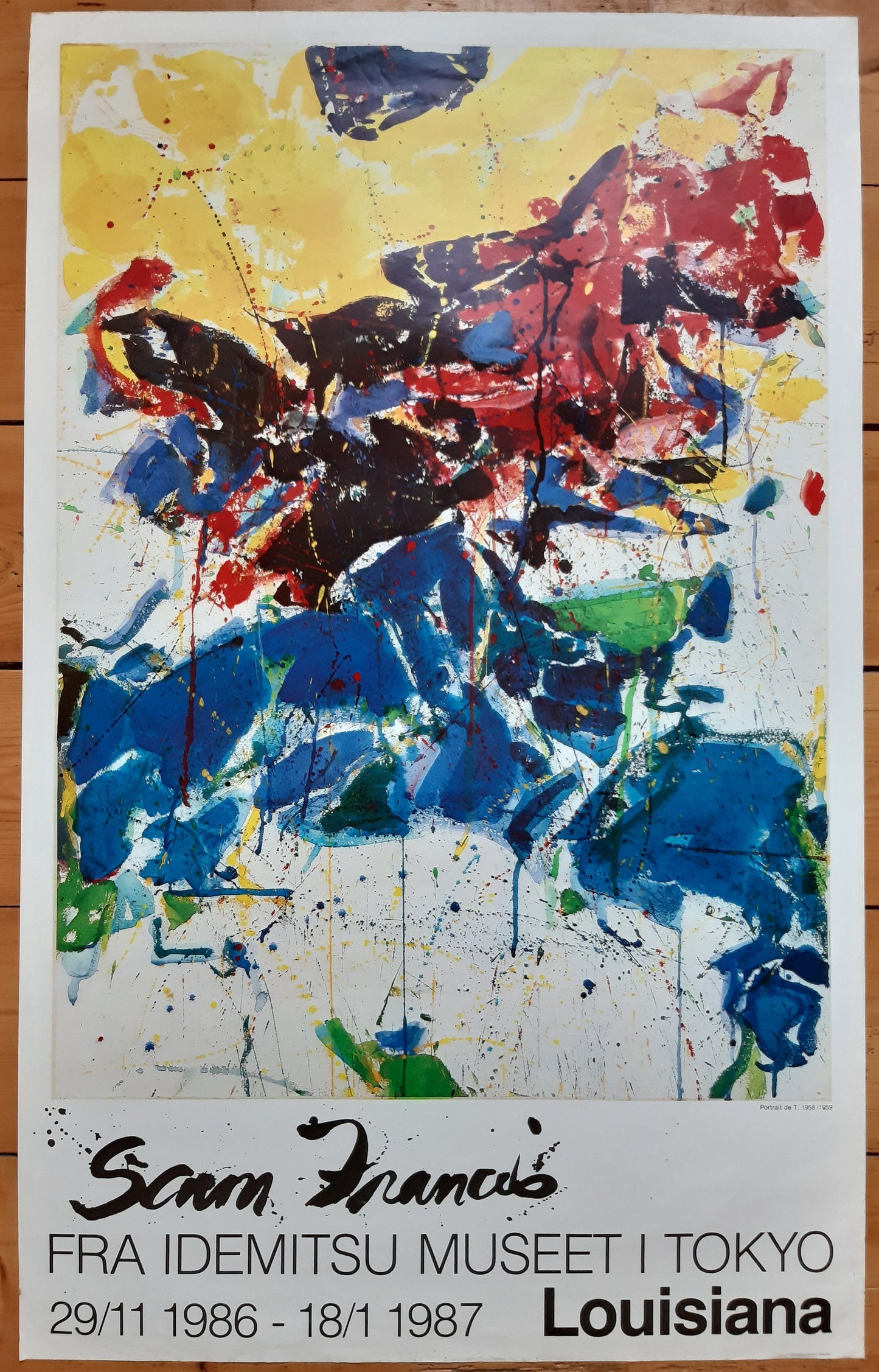 Sam Francis original art poster - 24.0"×39.2" (61×99.5cm)