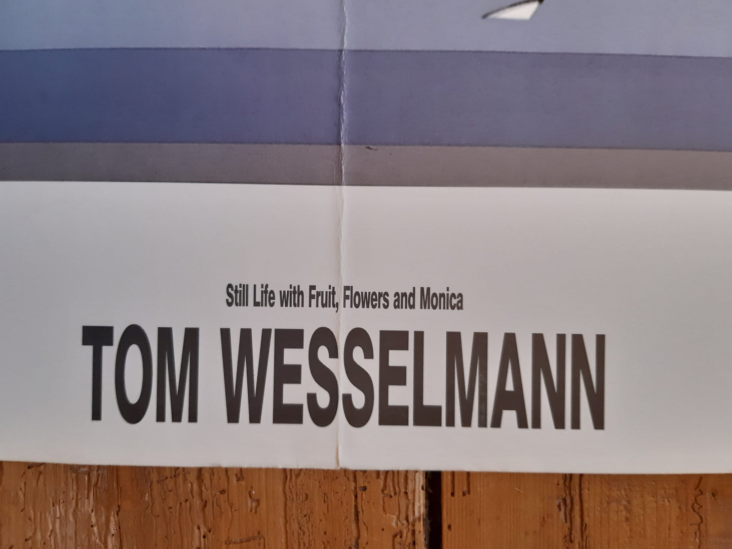 Tom Wesselmann large original art poster folded - 51.6"×39.0" (131×99cm)