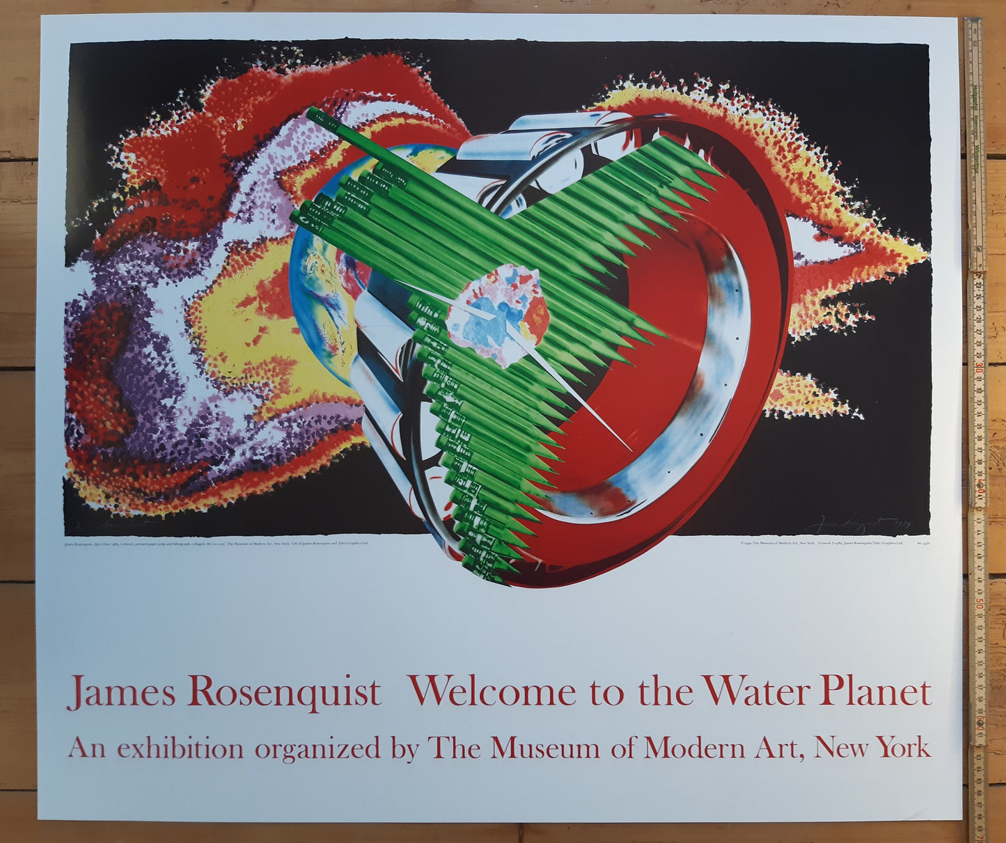 James Rosenquist original art poster - 30.9"×27.0" (78.5×68.5cm)