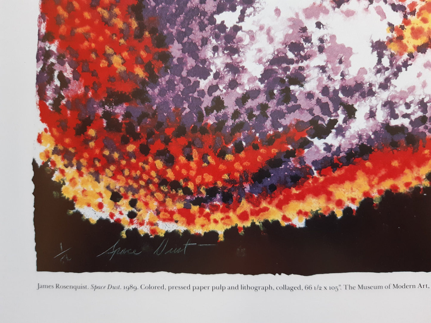 James Rosenquist original art poster - 30.9"×27.0" (78.5×68.5cm)