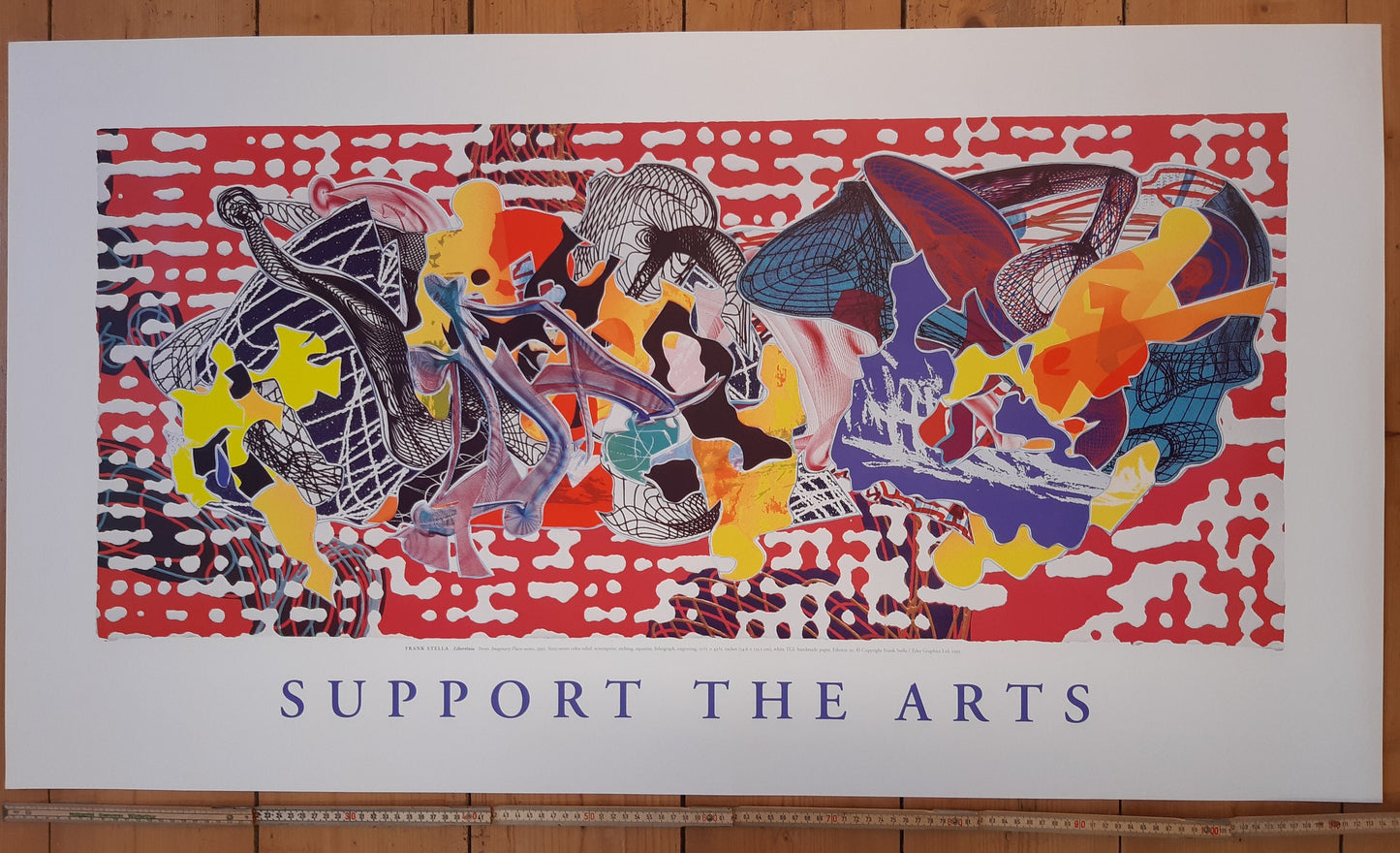 Frank Stella original art poster - 24.8"×45.3" (63×115cm)