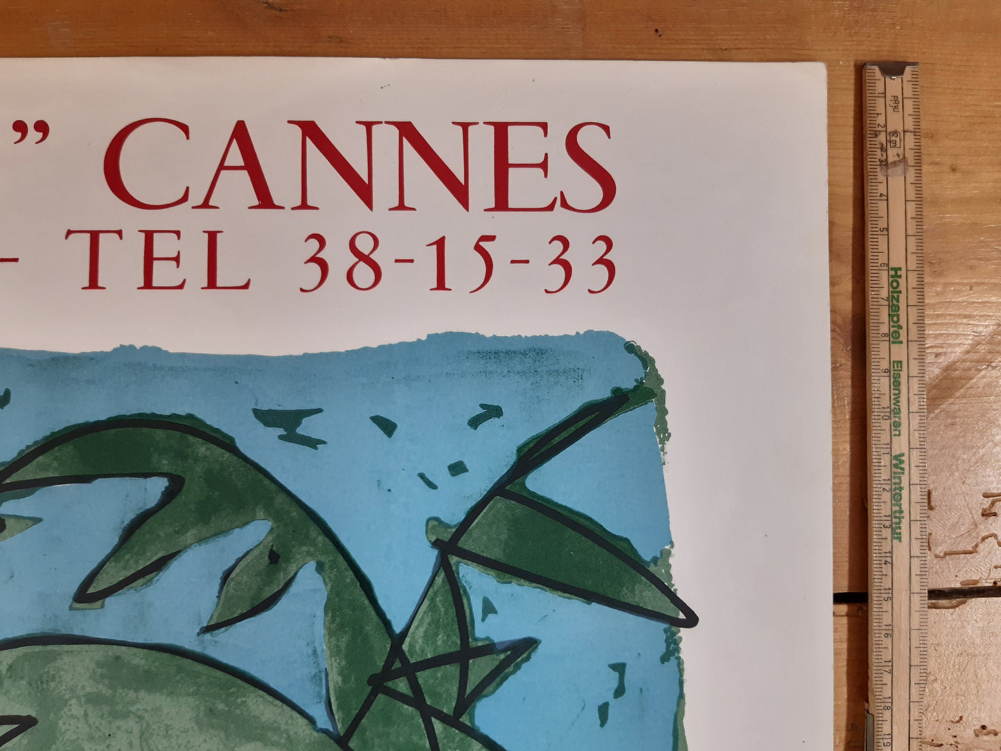Claude Venard original art poster - 20.2"×29.9" (51.2×76cm)
