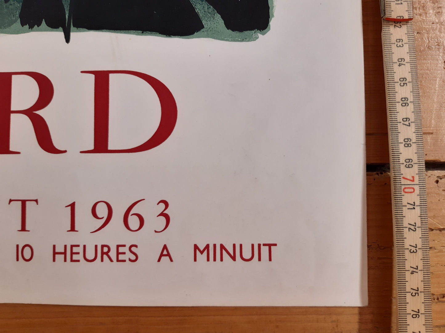 Claude Venard original art poster - 20.2"×29.9" (51.2×76cm)
