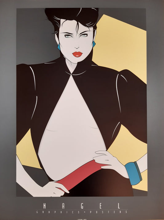 Patrick Nagel original art poster - 17.9"×24.0" (45.5×61cm)