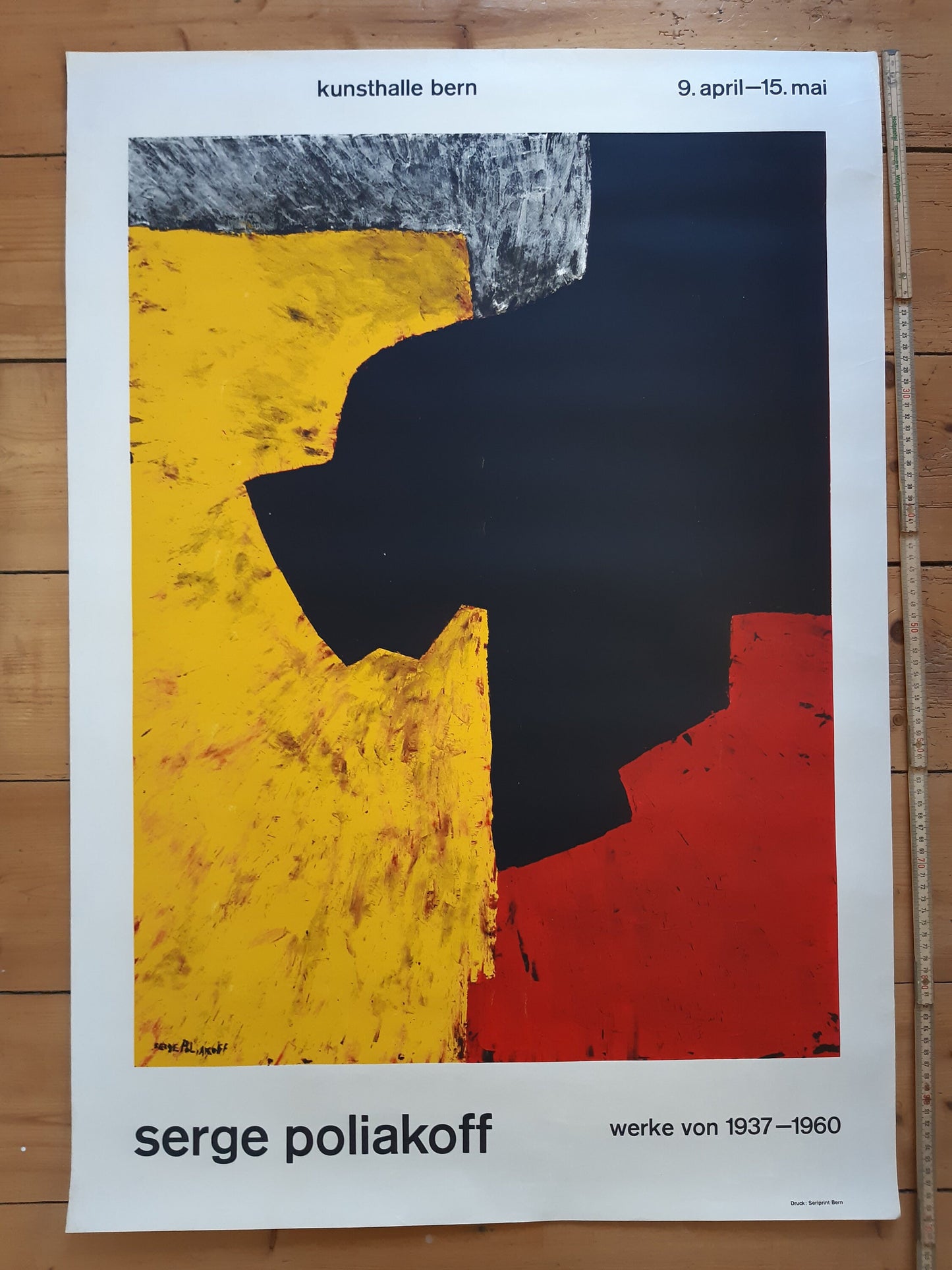 Serge Poliakoff original art poster - 27.6"×39.4" (70×100cm)