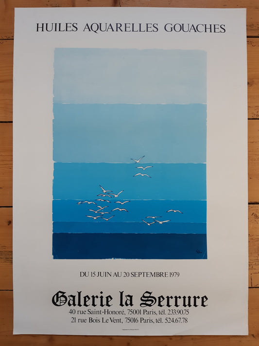 Galerie la Serrure original art poster - 19.7"×27.6" (50×70cm)
