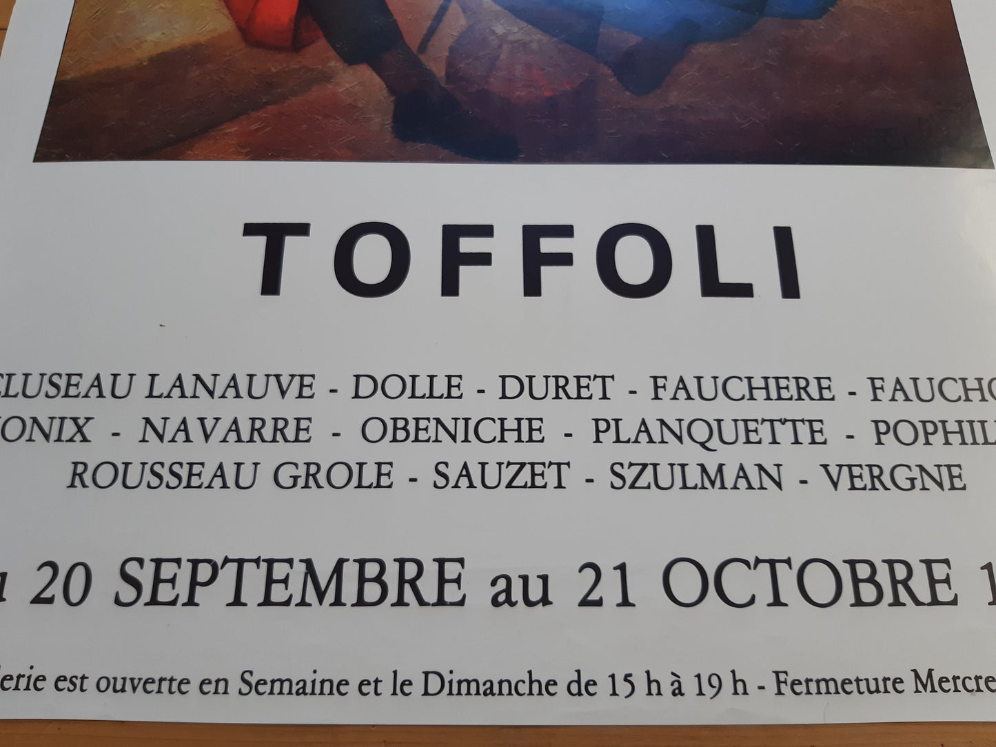Louis Toffoli original art poster - 19.6"×27.2" (49.9×69cm)