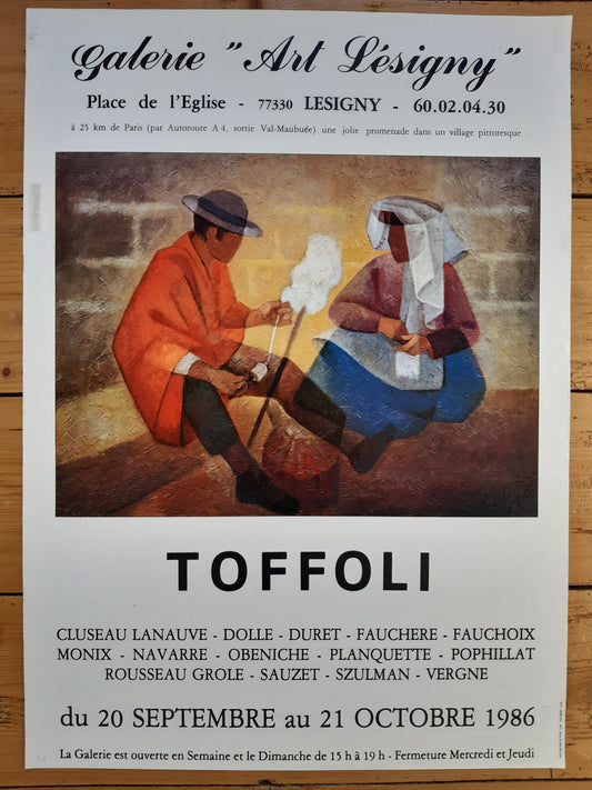 Louis Toffoli original art poster - 19.6"×27.2" (49.9×69cm)