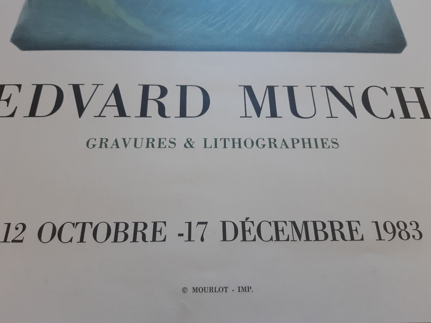 Edvard Munch original art poster - 16.9"×24.6" (43×62.5cm)
