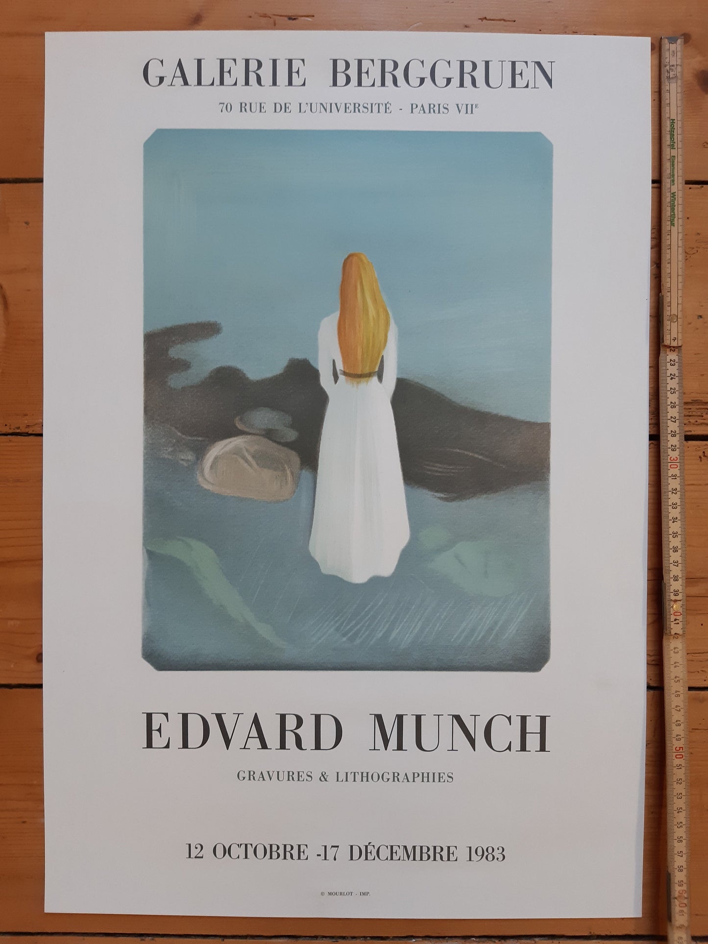 Edvard Munch original art poster - 16.9"×24.6" (43×62.5cm)