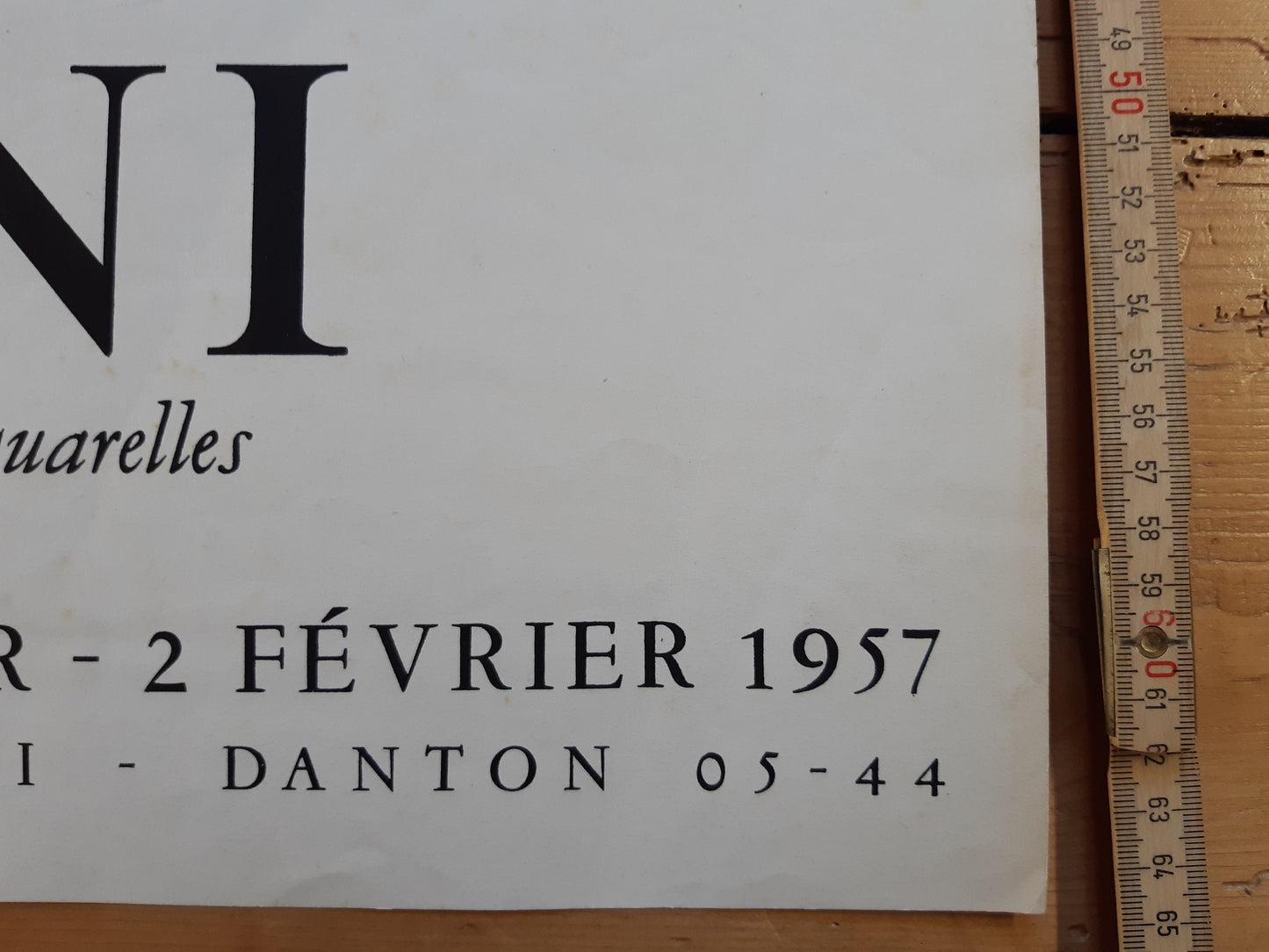 Hans Erni original art exhibition poster - 18.7"×25.6" (47.5×65cm)