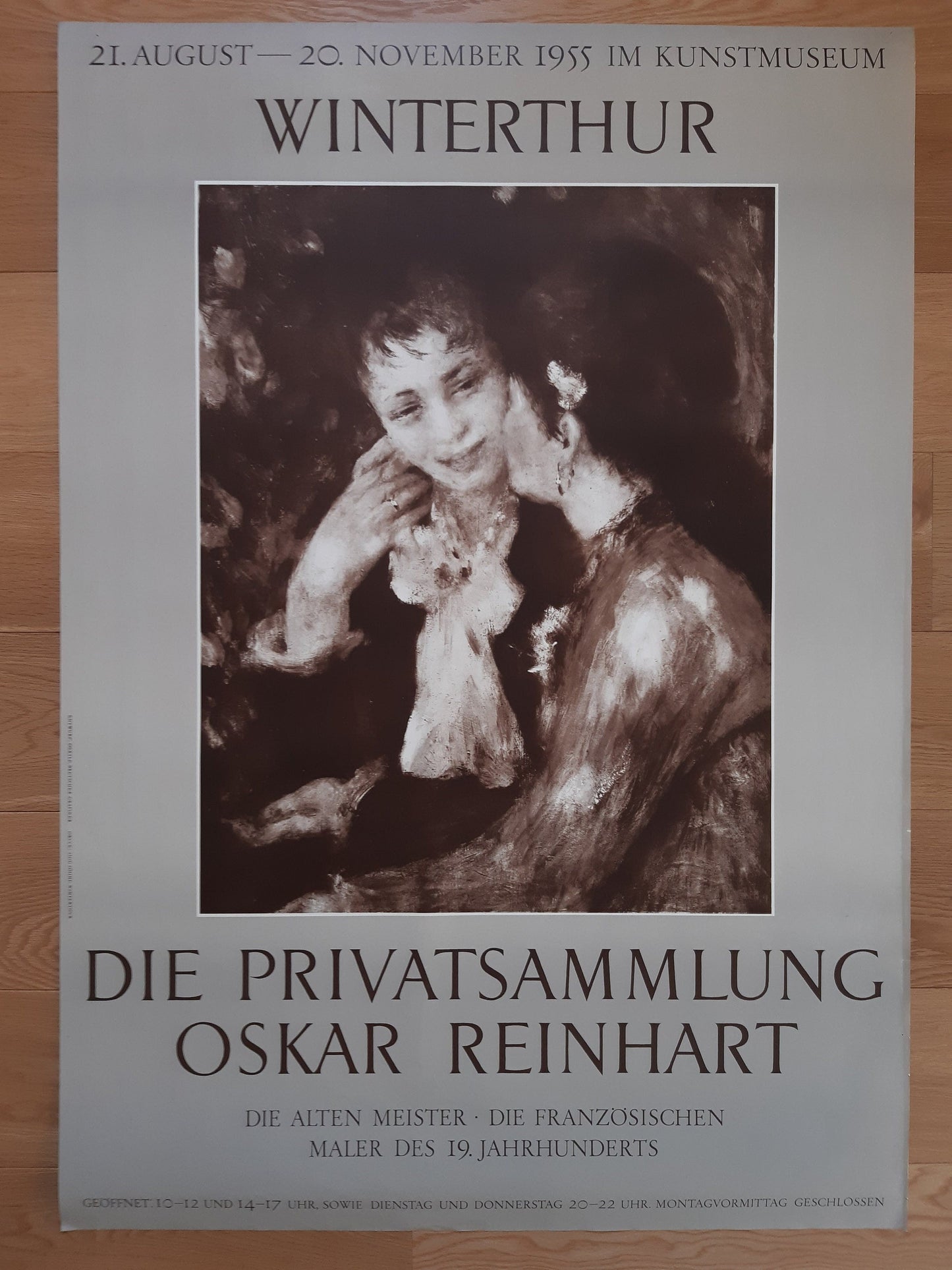 Renoir original museum poster - 35.6"×50.4" (90.3×128cm)