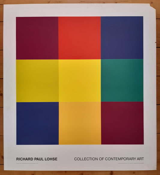 Richard Paul Lohse art exhibition poster - 37.8"×40.9" (96×104cm)