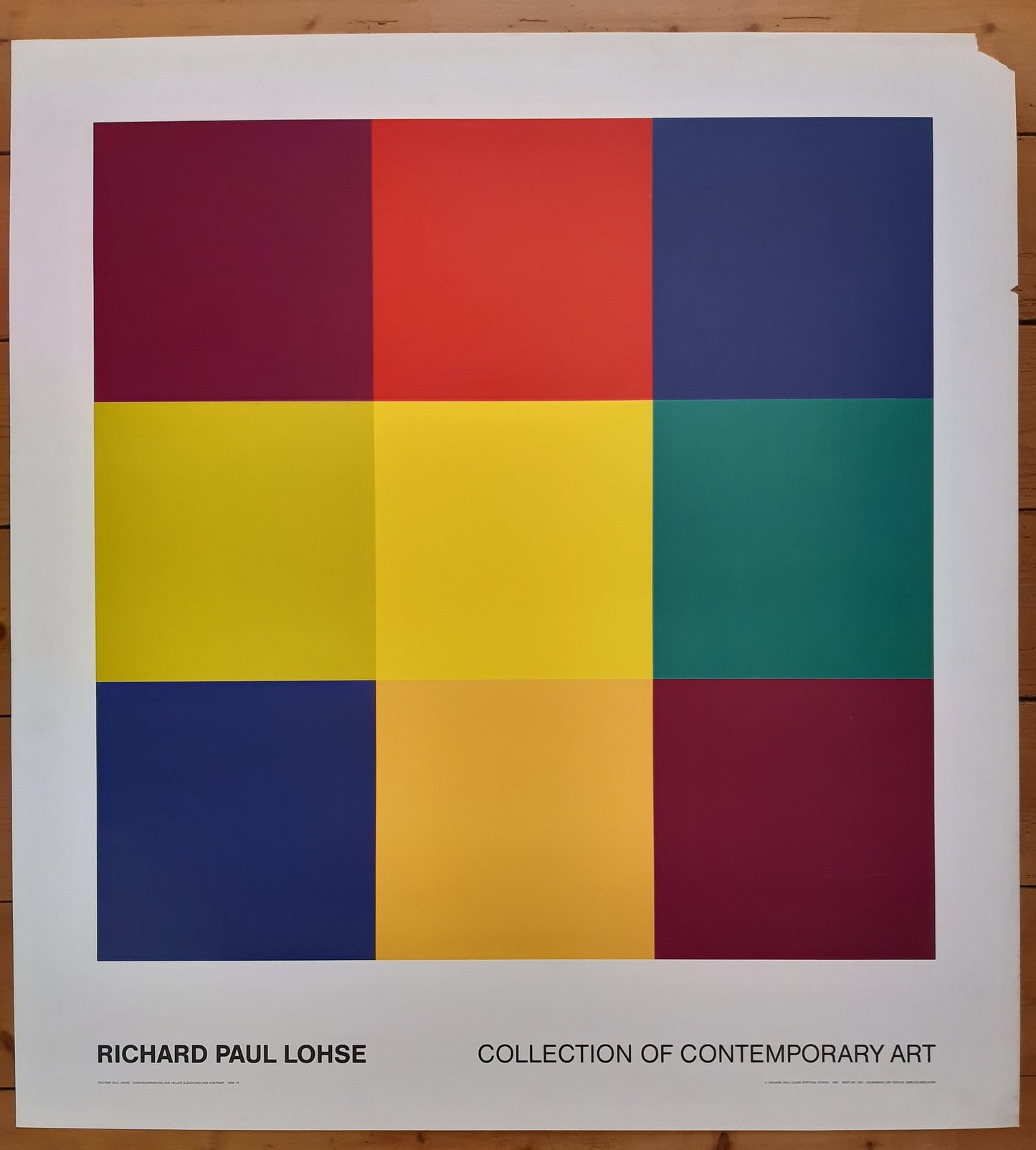 Richard Paul Lohse art exhibition poster - 37.8"×40.9" (96×104cm)