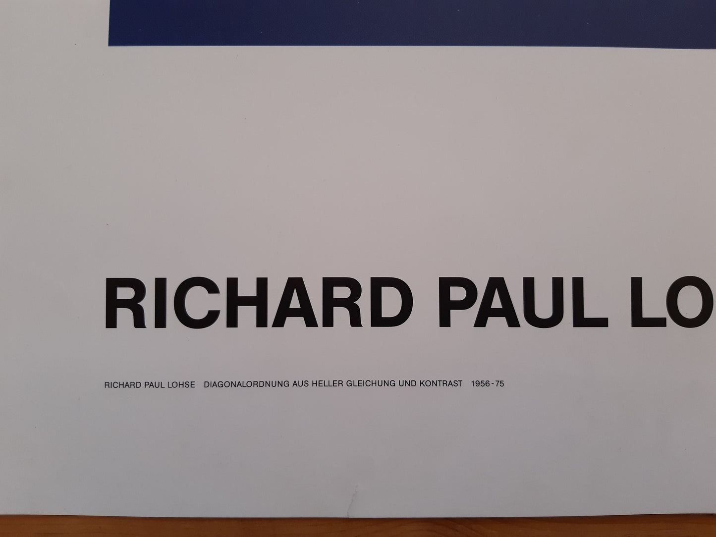 Richard Paul Lohse art exhibition poster - 37.8"×40.9" (96×104cm)