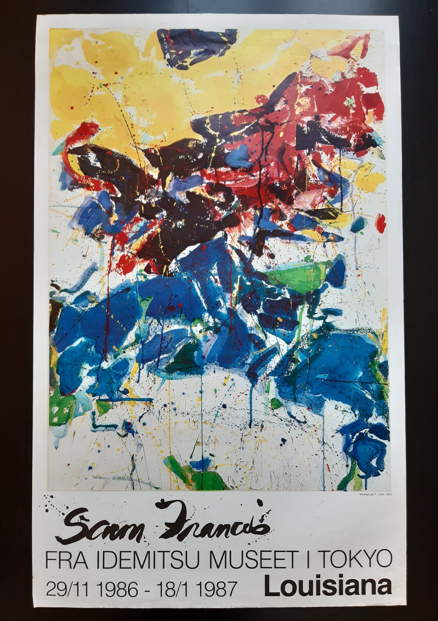 Sam Francis original art poster - 24.0"×39.2" (61×99.5cm)