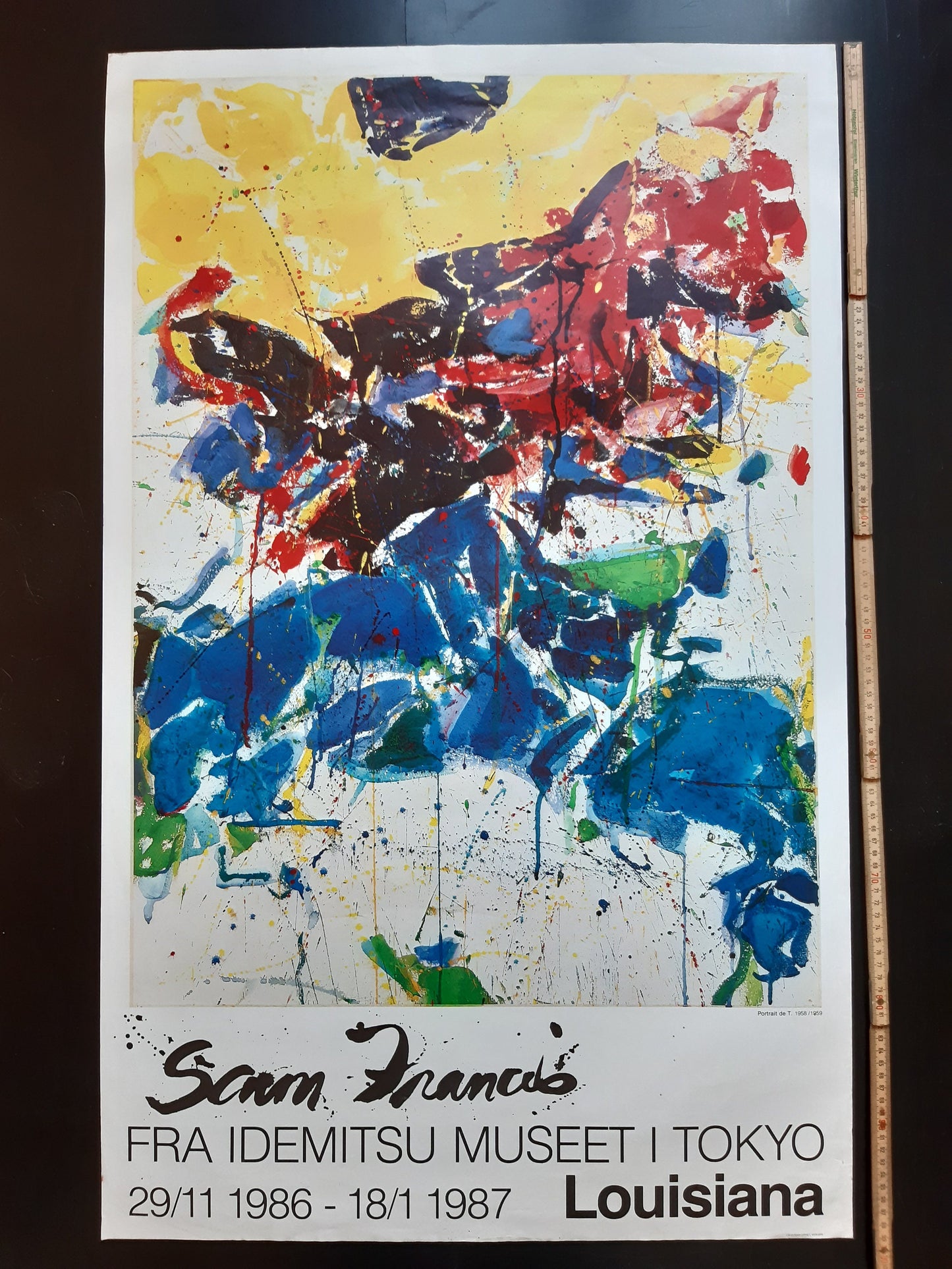Sam Francis original art poster - 24.0"×39.2" (61×99.5cm)
