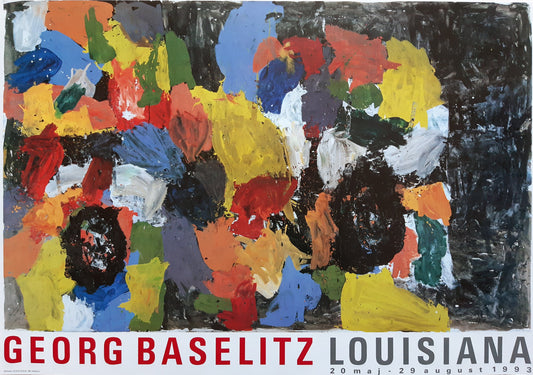 Georg Baselitz original art poster - 27.1"×39.2" (68.8×99.5cm)