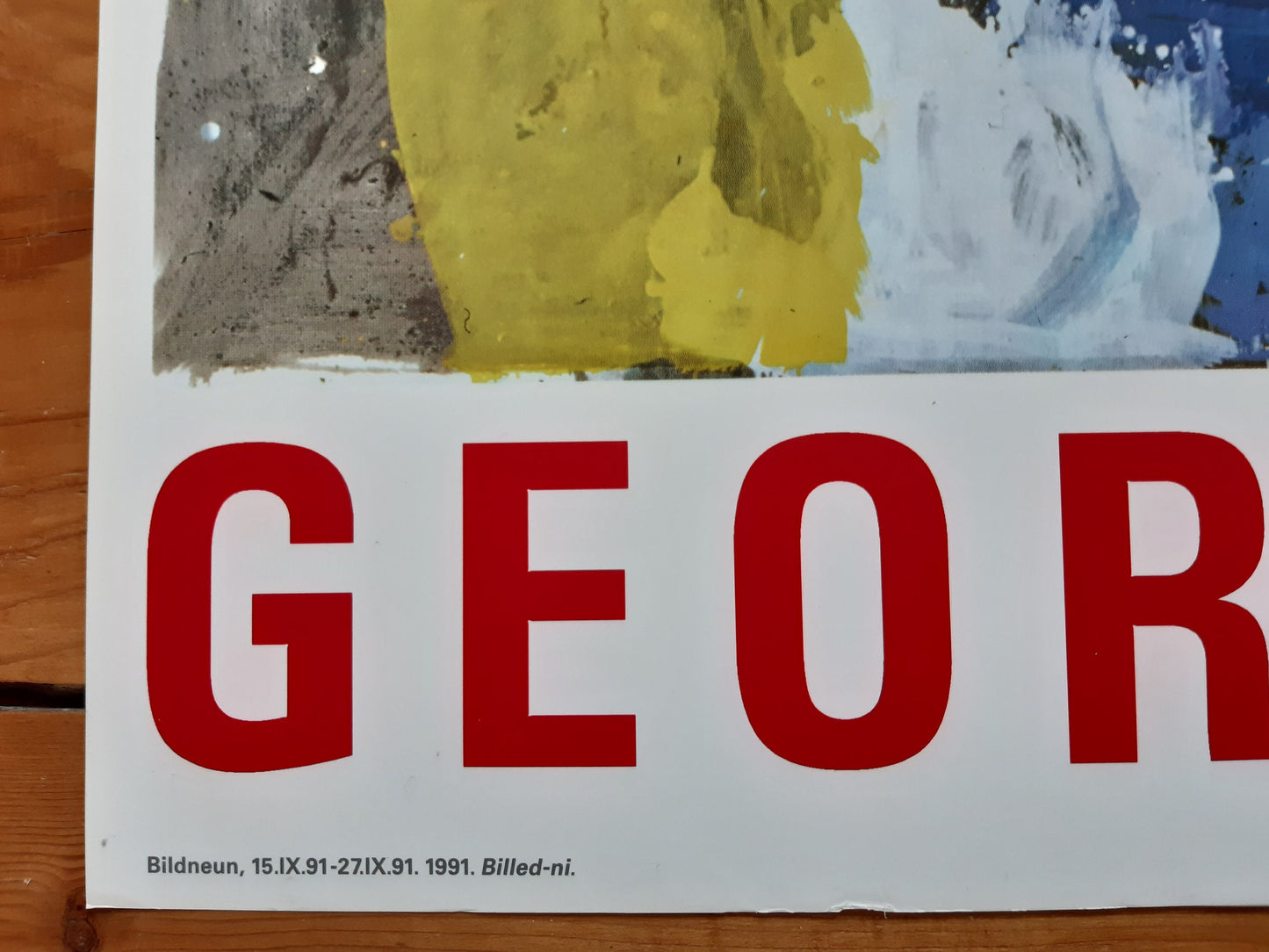 Georg Baselitz original art poster - 27.1"×39.2" (68.8×99.5cm)