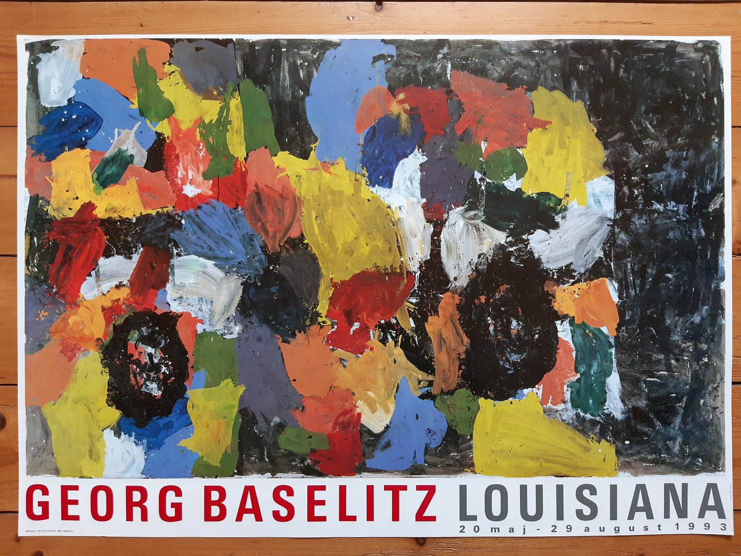 Georg Baselitz original art poster - 27.1"×39.2" (68.8×99.5cm)