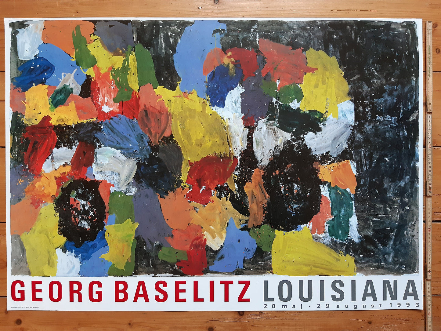 Georg Baselitz original art poster - 27.1"×39.2" (68.8×99.5cm)