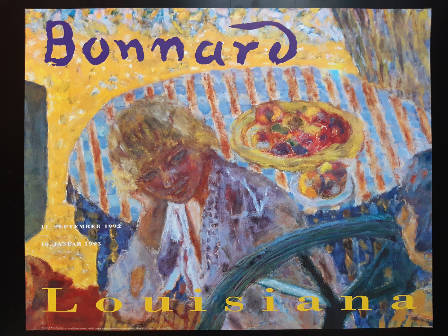 Pierre Bonnard original art poster - 33.3"×26.4" (84.5×67cm)