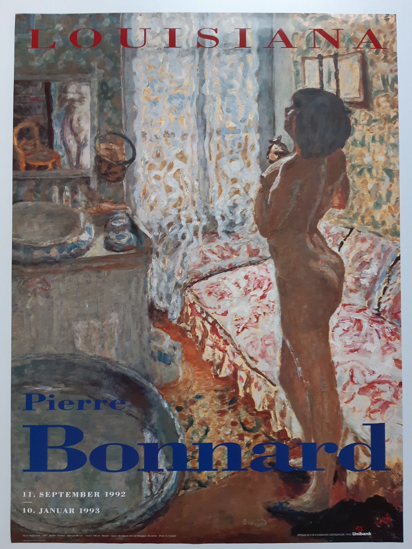 Pierre Bonnard original art poster - 24.2"×33.3" (61.5×84.5cm)
