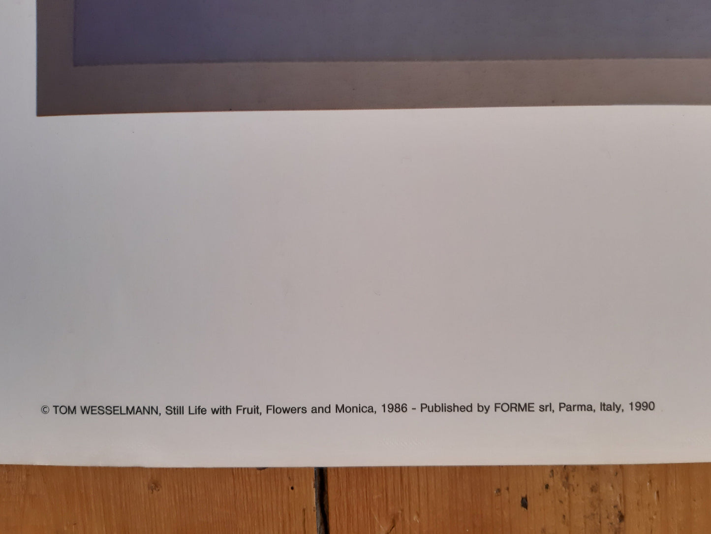 Tom Wesselmann large original art poster folded - 51.6"×39.0" (131×99cm)