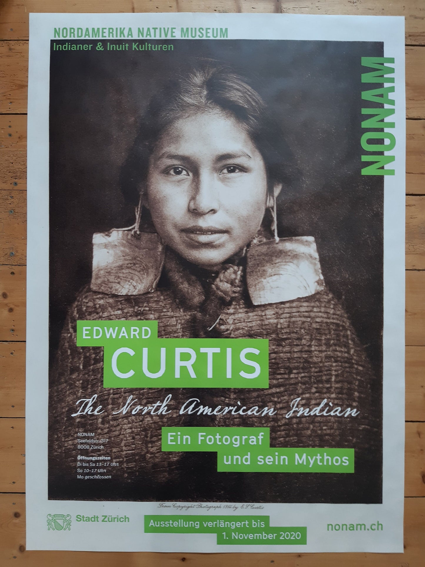 Edward Curtis photo poster - 35.4"×50.4" (90×128cm)
