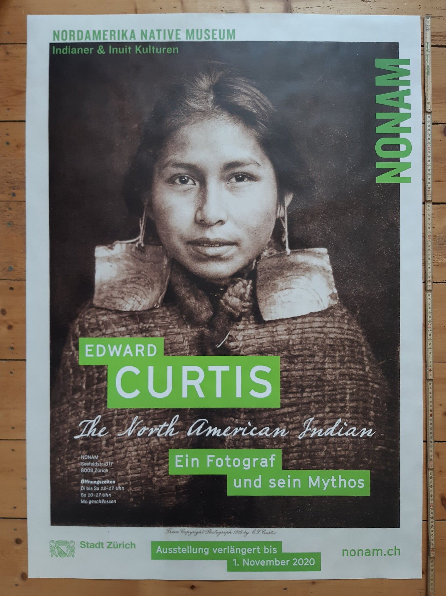 Edward Curtis photo poster - 35.4"×50.4" (90×128cm)