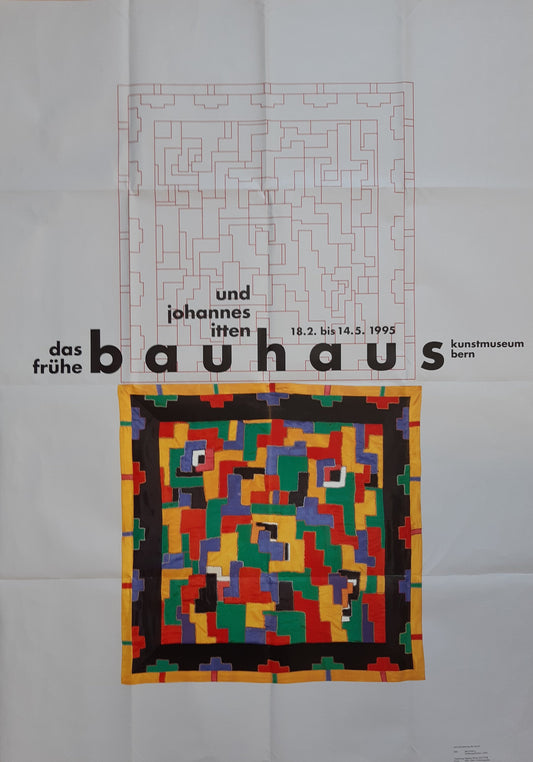 Johannes Itten art exhibition poster - 35.4"×50.4" (90×128cm)