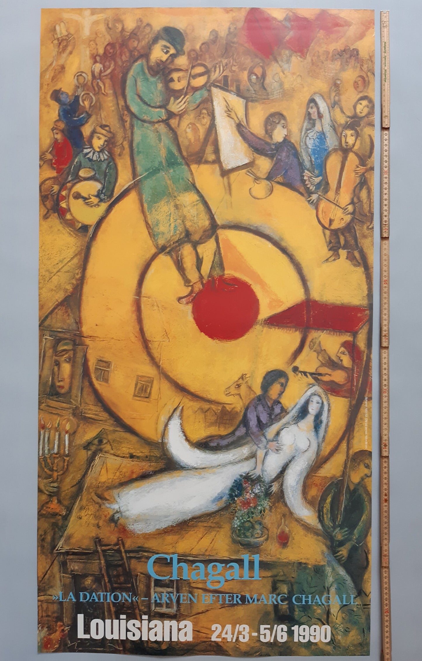 Marc Chagall original art poster - 24.4"×47.0" (62×119.5cm)