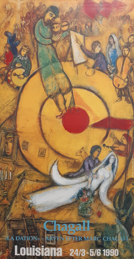 Marc Chagall original art poster - 24.4"×47.0" (62×119.5cm)