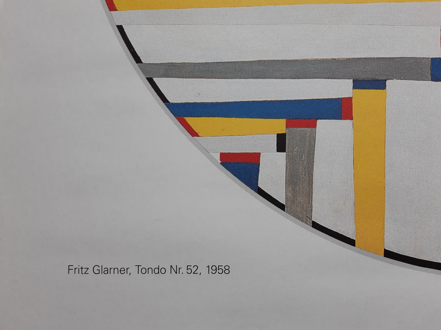 Fritz Glarner art exhibition poster - 27.6"×39.4" (70×100cm)
