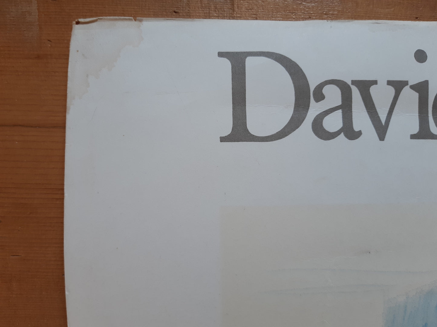 David Hockney original art poster used - 19.7"×28.0" (50×71cm)