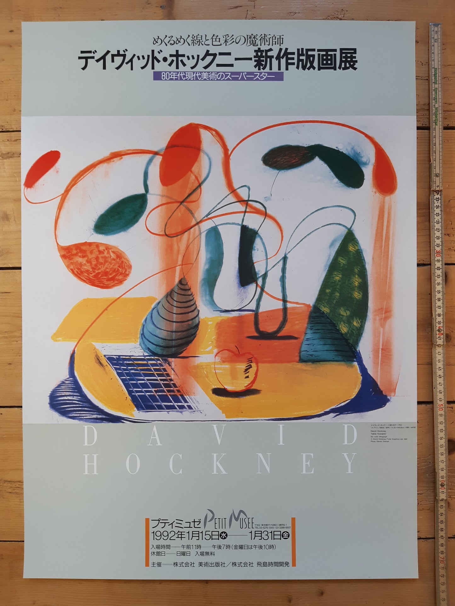 David Hockney original art poster - 20.2"×28.5" (51.2×72.5cm)