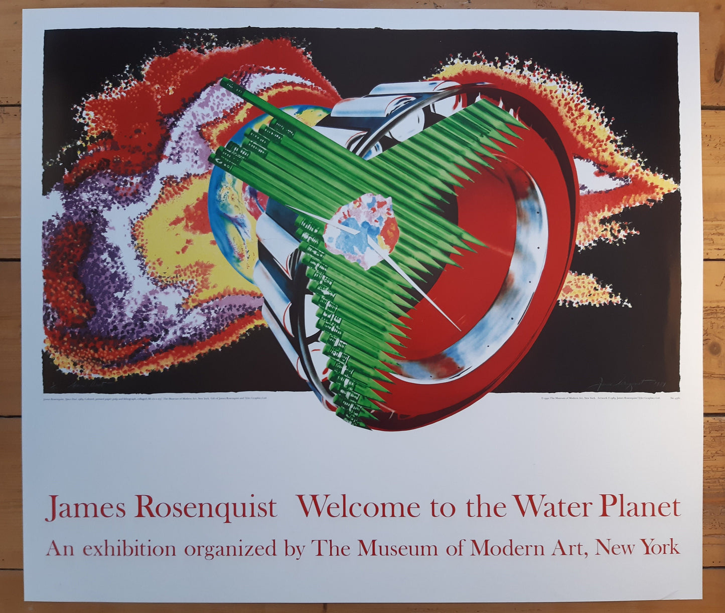 James Rosenquist original art poster - 30.9"×27.0" (78.5×68.5cm)
