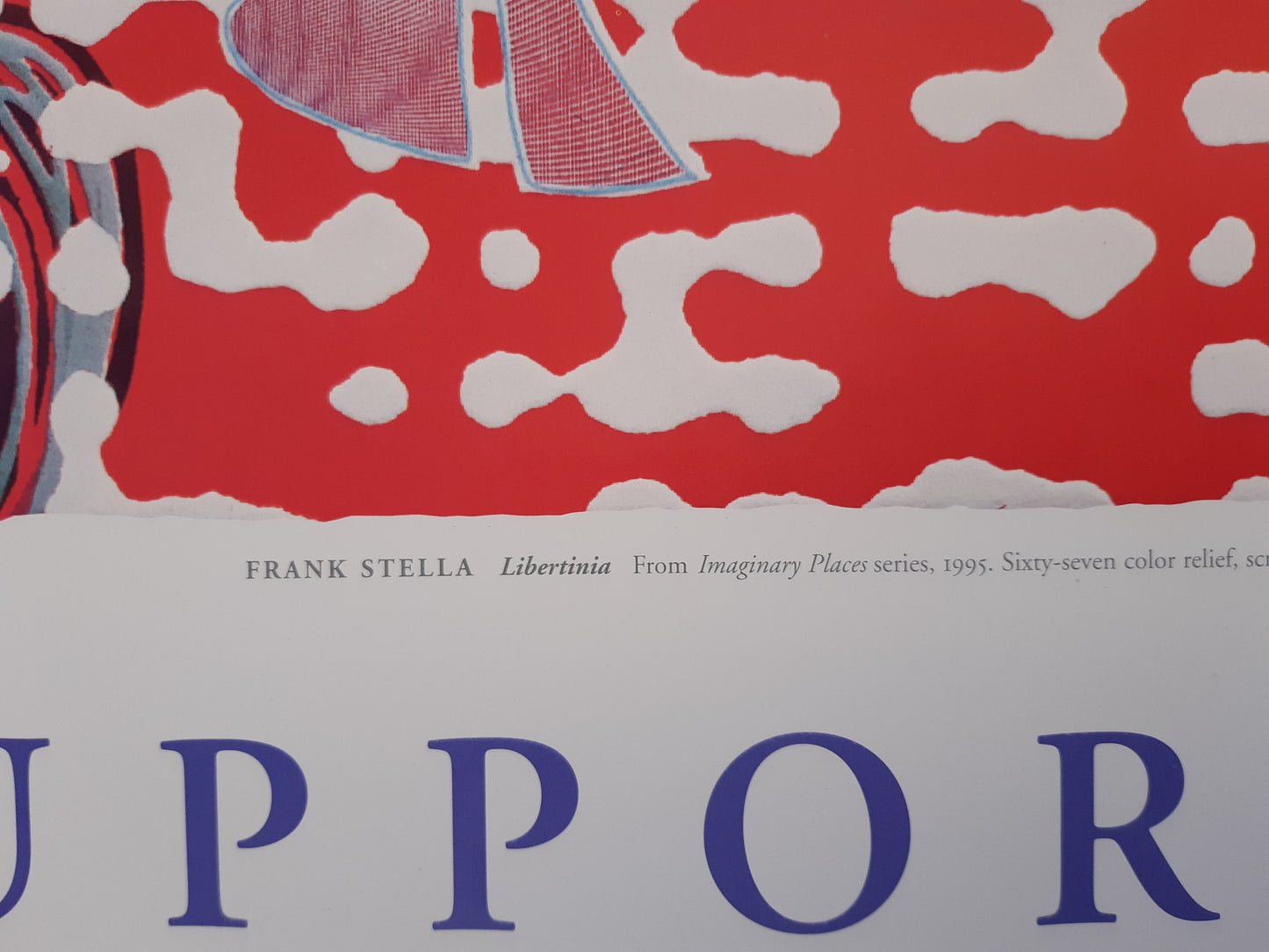 Frank Stella original art poster - 24.8"×45.3" (63×115cm)