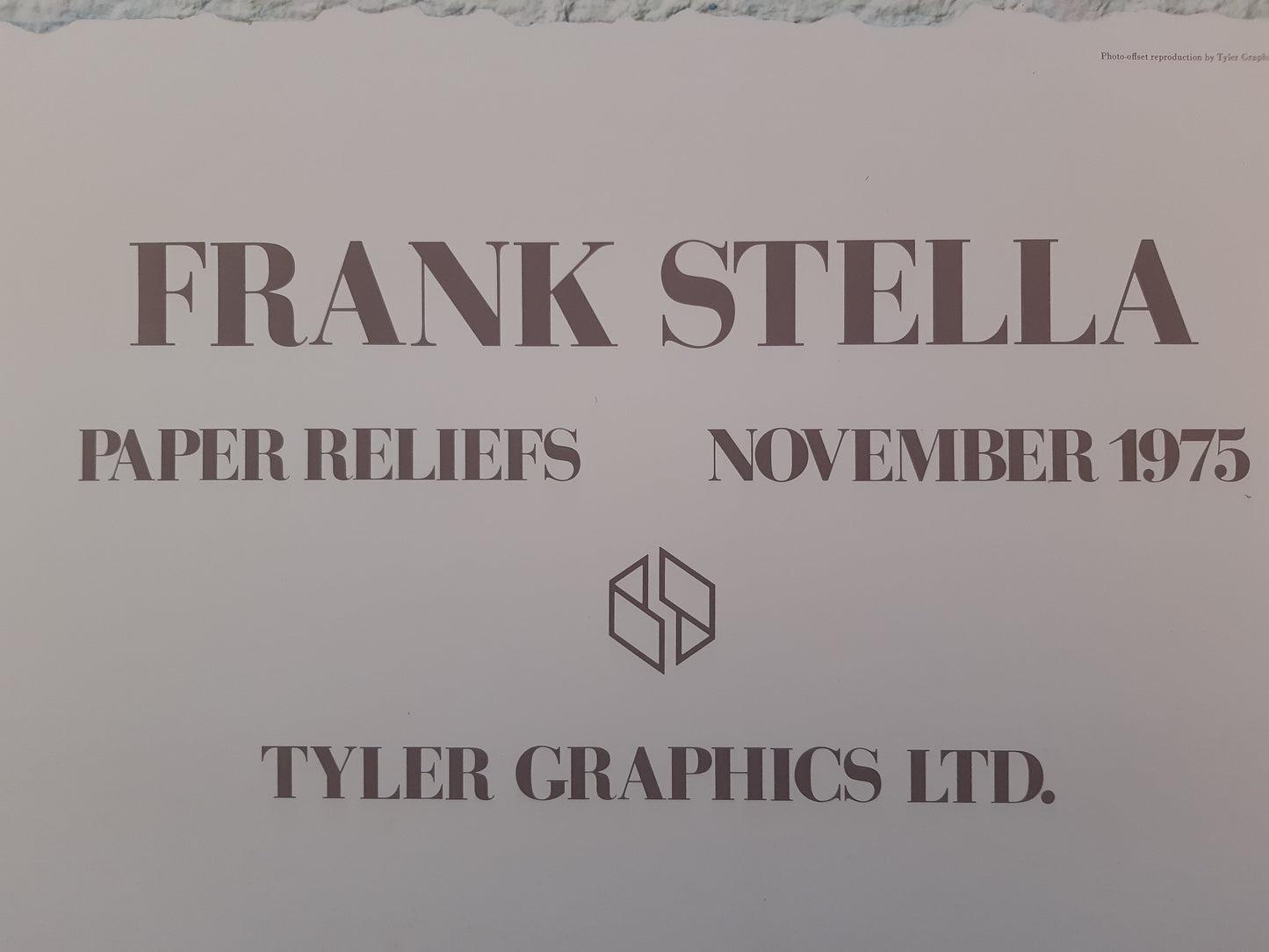 Frank Stella original art poster - 24.8"×38.8" (63×98.5cm)